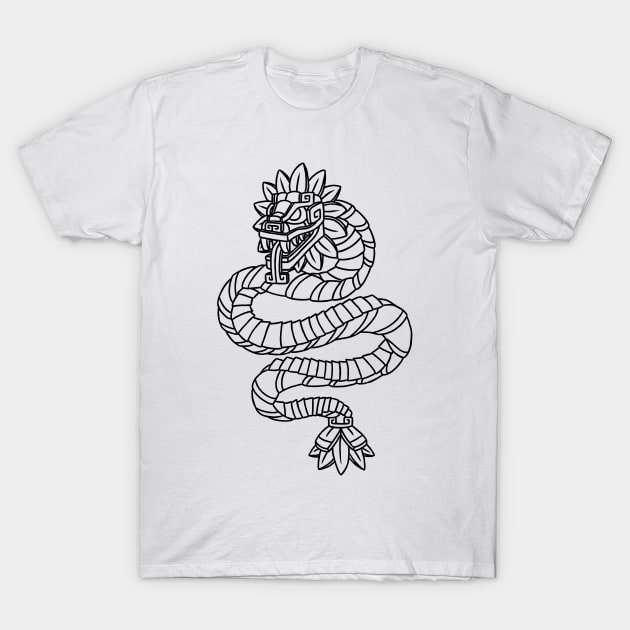 Quetzalcoatl Aztec Mayan Feathered Serpent Toltec Inca Gift T-Shirt by Alex21